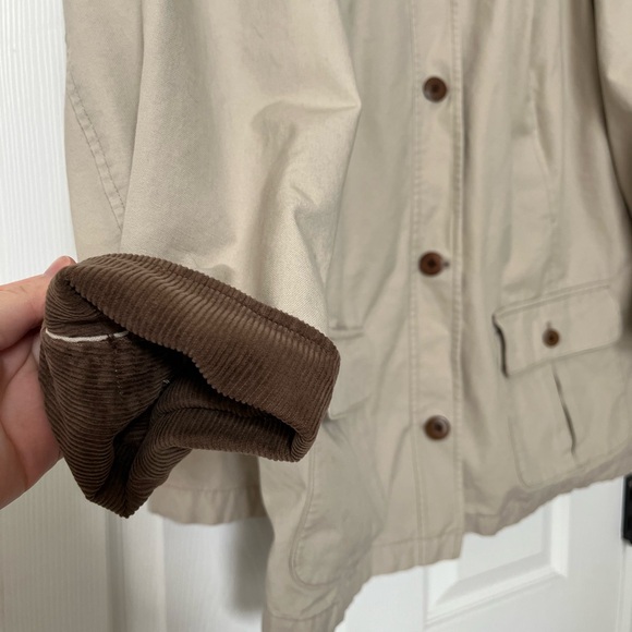 L.L. Bean Canvas Flannel-Lined 100% Cotton Corduroy Chore Coat Barn Jacket Sz 3X - Picture 3 of 11